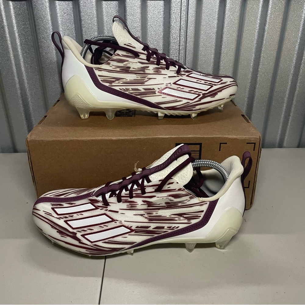 Adidas Adizero 12.0 Maroon White Gx4048 Size 10 Men’s Shoes NEW